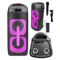 Aktivní Sloupec Partybox Blaupunkt PB50LED Karaoke Led Dálkové Ovládání Aux Usb Bt Fm