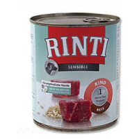 Rinti Dog Sensible konzerva hovězí+rýže 800g + Množstevní sleva Sleva 15%