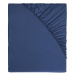 LIVARNO home Saténové napínací prostěradlo, 180-200 x 200 cm (modrá)