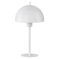 Bílá stolní lampa s kovovým stínidlem (výška 33,5 cm) Kia – Fischer & Honsel