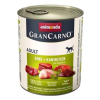 Grancarno konzerva pro psy Adult králík + bylinky 800 g
