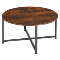 tectake 404342 konferenční stolek aberdeen 88,5x47cm - Industriální dřevo tmavé, rustikální - In