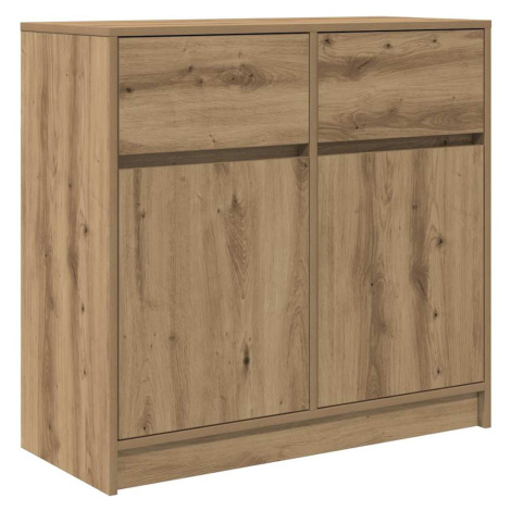 vidaXL Příborník se zásuvkou Artisan Dub 80x34x76cm Dřevěná konstrukce