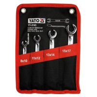 YATO klíčů prstencových 4ks 8-17 mm polootevřené