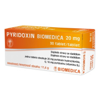 Biomedica Pyridoxin 20 mg 30 tablet