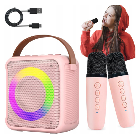 Karaoke Mikrofon Bluetooth Reproduktor Bezdrátový Pro Děti Párty