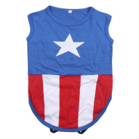 Oblečky pro psy Avengers - Captain America, XXS, 100% bavlna