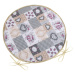 Bellatex Sedák DITA kulatý hladký Patchwork love, 40 cm