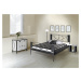 Kovová postel Valencia Rozměr: 160x200 cm, barva kovu: 5B černá stříbrná pat.