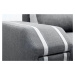 Luxusní rohová sedačka Aventador, šedá Roh: Orientace rohu Pravý roh