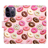 iSaprio flip pouzdro Donuts Pattern 03 pro iPhone 14 Pro