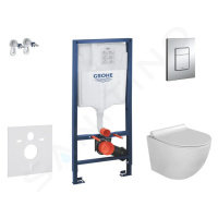 Grohe SANI11BA1103 - Set předstěnové instalace, klozetu Gaia a sedátka softclose, tlačítko Skate