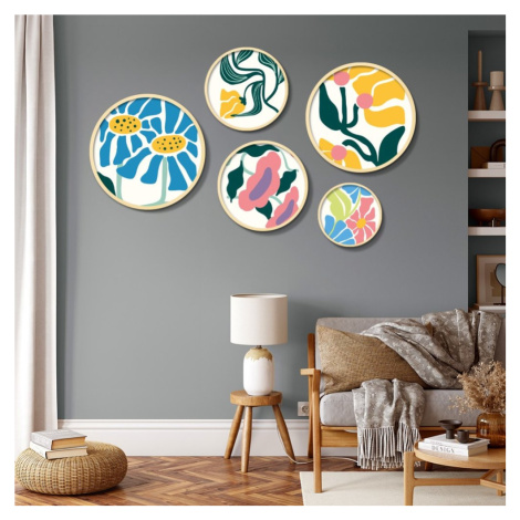 Dekorativní rámovaný obraz z MDF (5 kusů) Yats-02