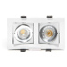 Light Impressions Kapego stropní vestavné svítidlo Kardan II 12V AC/DC GU5.3 / MR16 2x max. 50,0