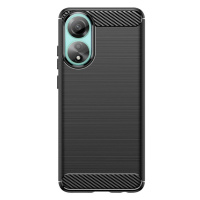 Silikonové pouzdro Carbon pro Oppo A78 4G - černé