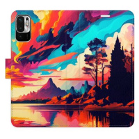 iSaprio flip pouzdro Colorful Mountains 02 pro Xiaomi Redmi Note 10 5G