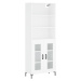 vidaXL Skříň highboard bílá 69,5 x 34 x 180 cm kompozitní dřevo