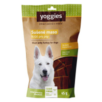 Yoggies Sušené krůtí maso pro psy (proužky) 45g