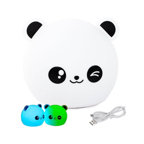 WERK Dětská noční LED lampička Panda s RGB ovládáním