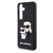 Hard obal na Samsung Galaxy S24 5G Karl Lagerfeld Black 3D Rubber Karl and Choupette