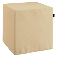 Dekoria Sedák Cube - kostka pevná 40x40x40, vanilka, 40 x 40 x 40 cm, Loneta, 133-03
