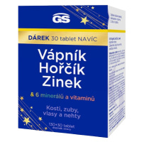 GS Vápník, hořčík, zinek 130 + 30 tablet