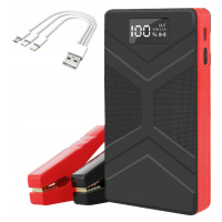 Jump Starter Powerbanka Startovací Booster S Led Svítilnou +klemy 6000mAh 3V1 Usb