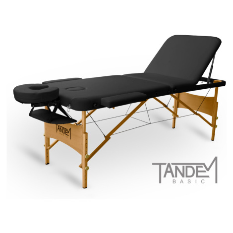Skládací masážní stůl TANDEM Basic-3 Barva: černá