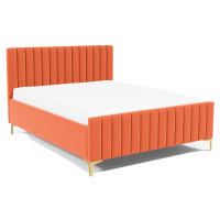 Eka Čalouněná postel SUTRA+ 120x200 cm Barva látky Trinity: (2317) Oranžová, Úložný prostor: Bez