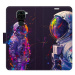 iSaprio Flip pouzdro Neon Astronaut 02 pro Xiaomi Redmi Note 9