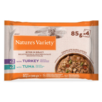 Nature's Variety Bites v omáčce 88 x 85 g - s krůtím a tuňákem