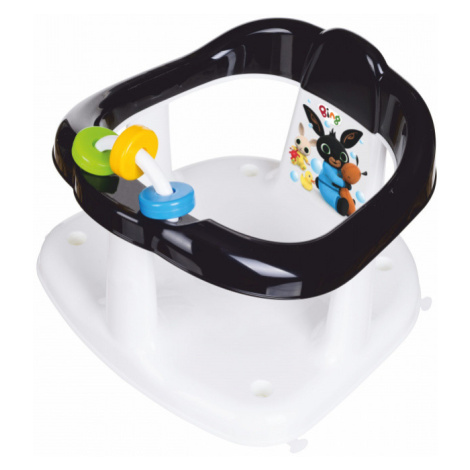Dětské bílo-černé sedátko do vany s hračkou BING
