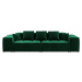 Zelená sametová pohovka 320 cm Rome Velvet - Cosmopolitan Design