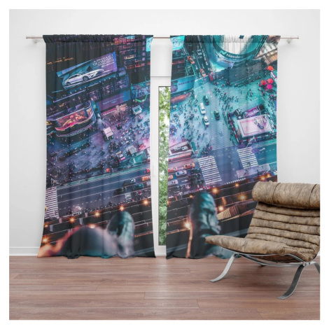 Závěs Pohled z výšky: 2ks 140x250cm