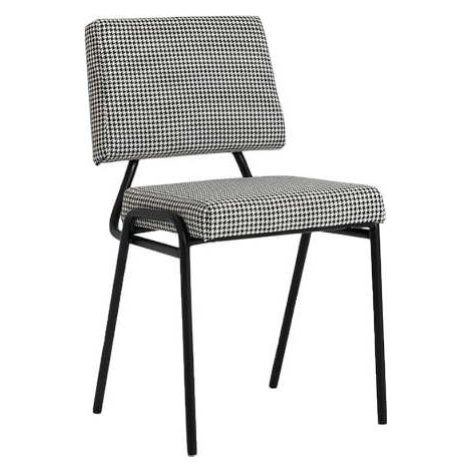Bílo-černá jídelní židle Simple - CustomForm