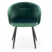 HALMAR Designová židle Dasha tmavě zelená