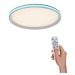 LEUCHTEN DIREKT is JUST LIGHT LED stropní svítidlo, bílé, CCT, RGB, dálkový ovladač, stmívatelné