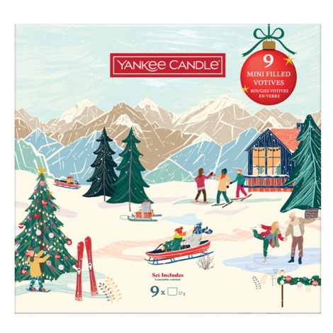 Yankee Candle Votivní svíčky ve skle Kniha 9 ks
