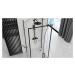 REA/S Přístěnná sprchová kabina Rapid Swing Black Dveře: 100 x Sprchová zástěna: 90 KPL-009956