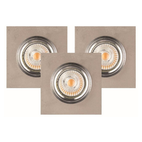 2515336 - SADA 3x LED Podhledové svítidlo VITAR 1xGU10/5W/230V beton Donoci