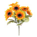 Slunečnice v pugetu, 8 květů, 40 x 43 cm