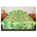 Čalouněná postel GUEREZ 160x195 cm, zelená látka