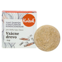 Kvitok Tuhý šampon s rostlinným kondicionérem, Vzácné dřevo 25 g