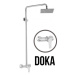 JB Sanitary DOKA SK 61 000 00 1 - Sprchová sestava s baterií 150mm, nerezovou čtvercovou sprchou