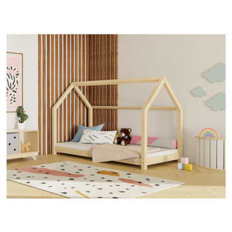 Benlemi Dětská postel domeček TERY Zvolte barvu: Tmavě šedá, Zvolte rozměr: 90x190 cm