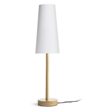 RED R14034 MAUI/CONNY 15/30 stolní Polycotton bílá/dřevo 230V E27 7W - RED - DESIGN RENDL