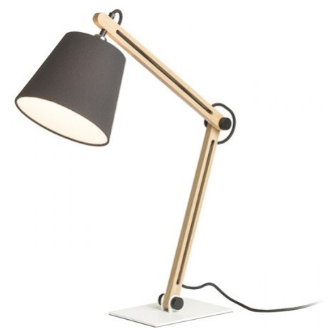 RED R14032 NIZZA stolní Polycotton černá/dřevo 230V E14 7W - RED - DESIGN RENDL