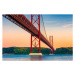 Fotografie 25th of April Bridge Lisbon Portugal at Sunset, © Allard Schager, 40 × 26.7 cm