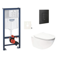 Závěsný wc set do lehkých stěn / předstěnová montáž Swiss Aqua Technologies Infinitio SIKOGRSIN1