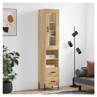 vidaXL Skříň highboard dub sonoma 34,5 x 34 x 180 cm kompozitní dřevo